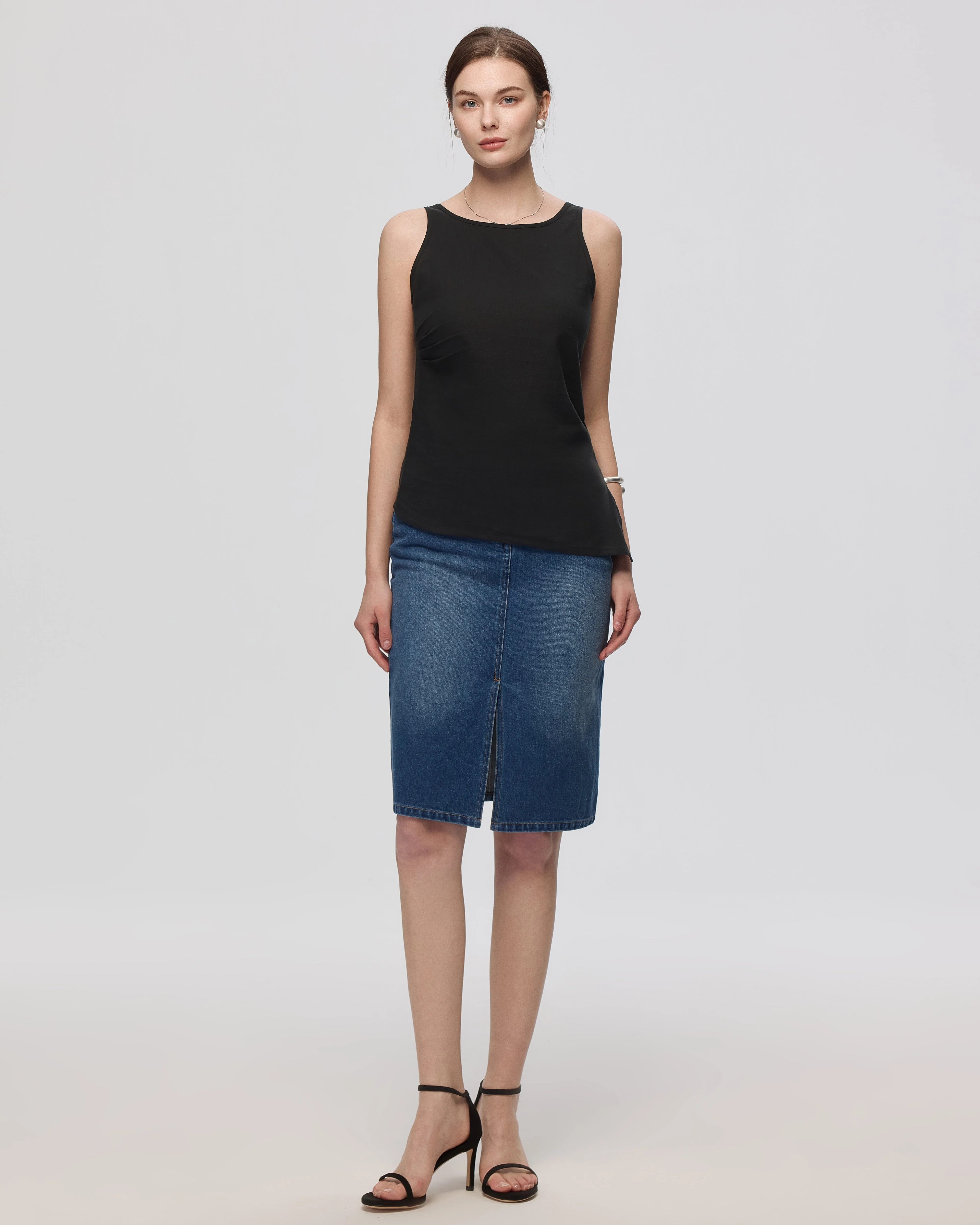 Denim Atelier Midi Skirt - Image 3