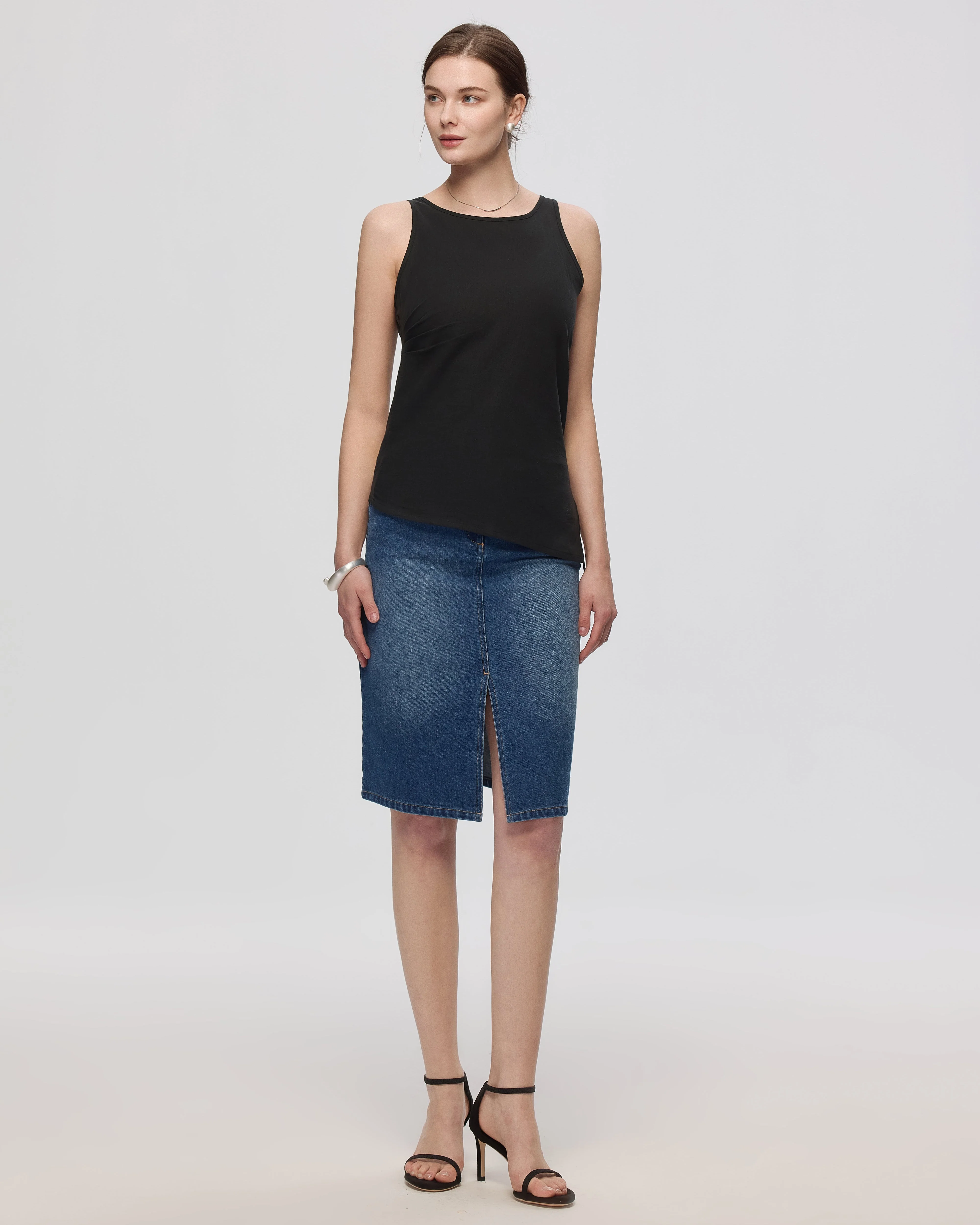 Denim Atelier Midi Skirt - Image 4