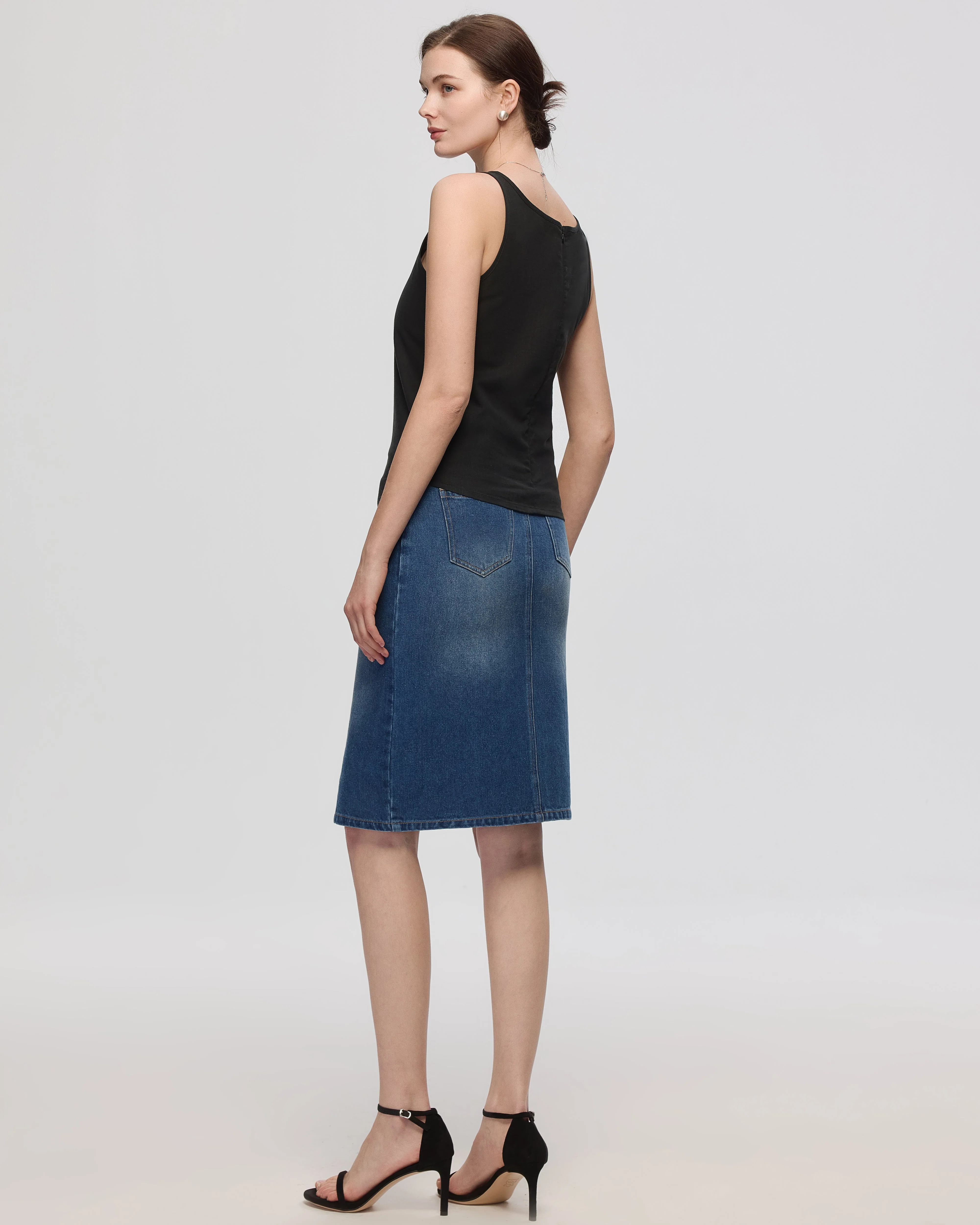 Denim Atelier Midi Skirt - Image 5