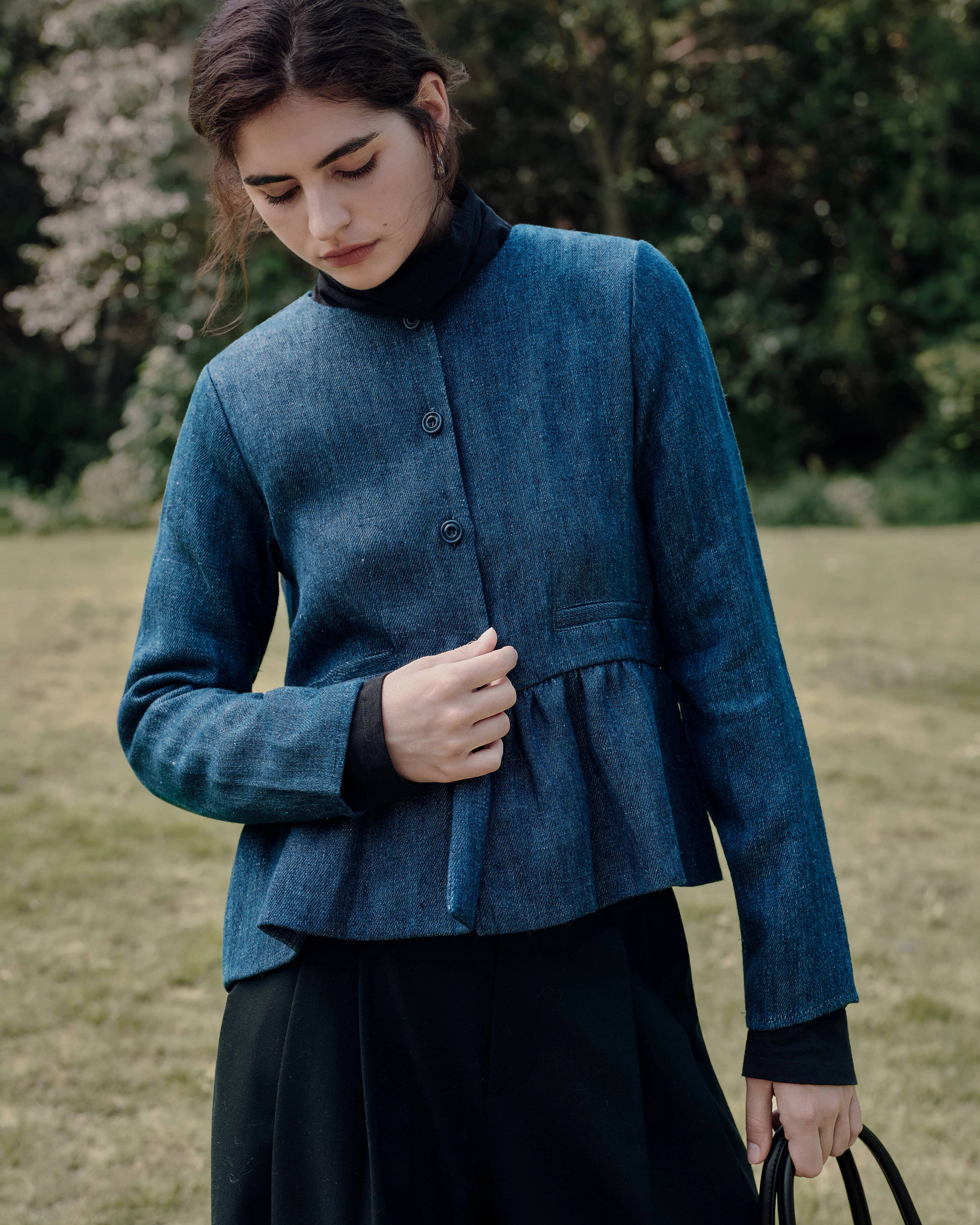 Denim Atelier Peplum Jacket - Image 3