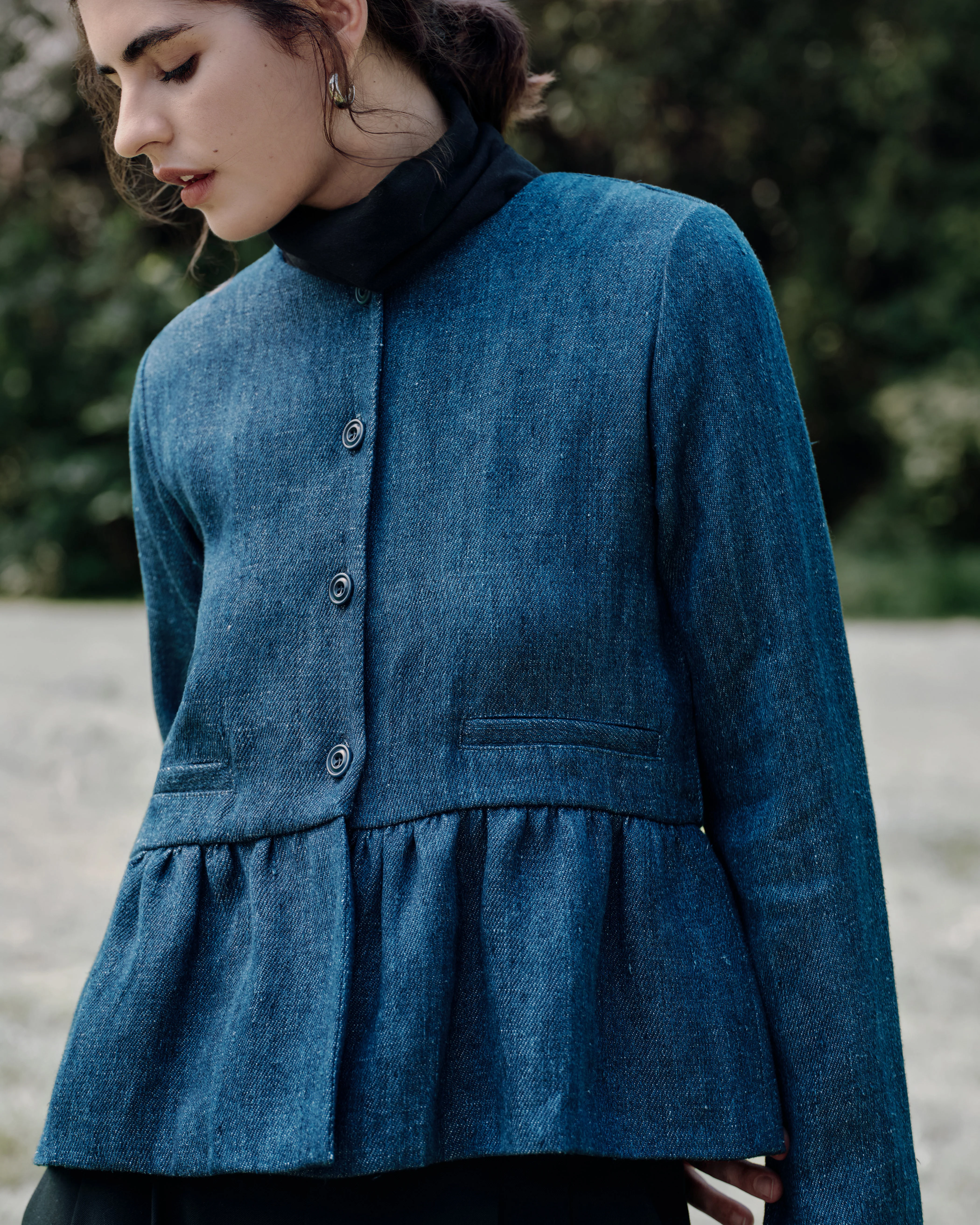 Denim Atelier Peplum Jacket - Image 4