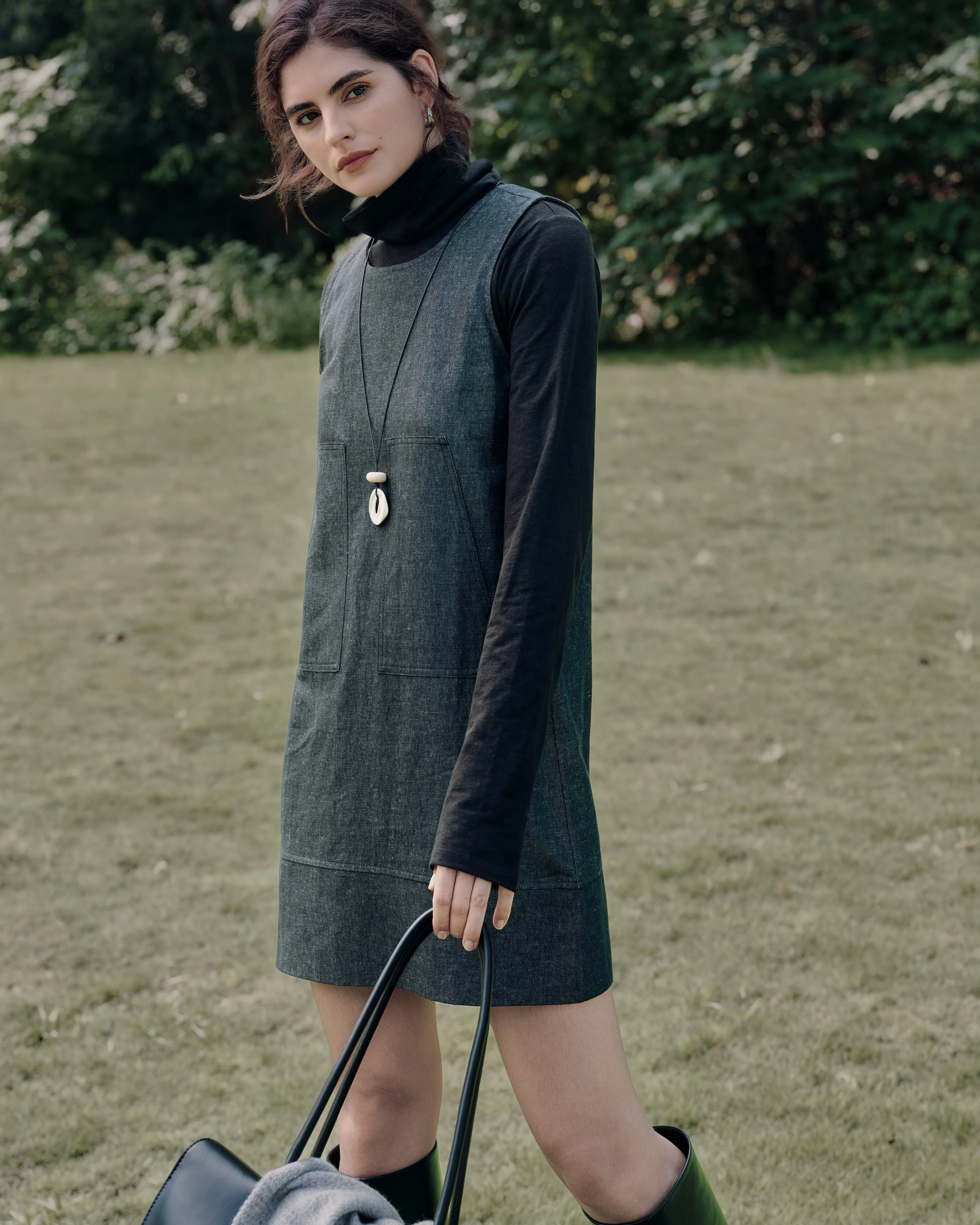 Denim Atelier Shift Dress - Image 5