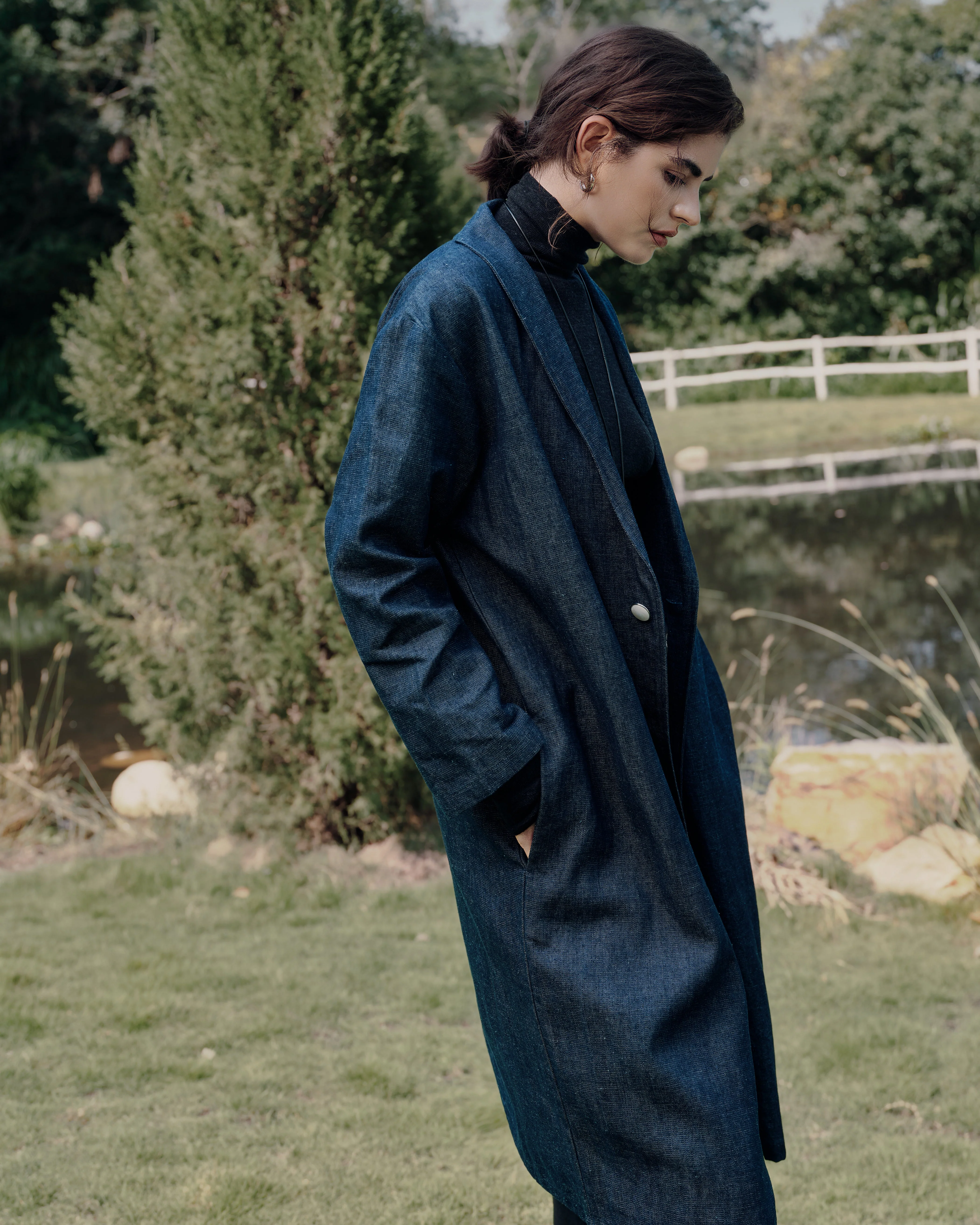 Denim Atelier Trench Coat - Image 4