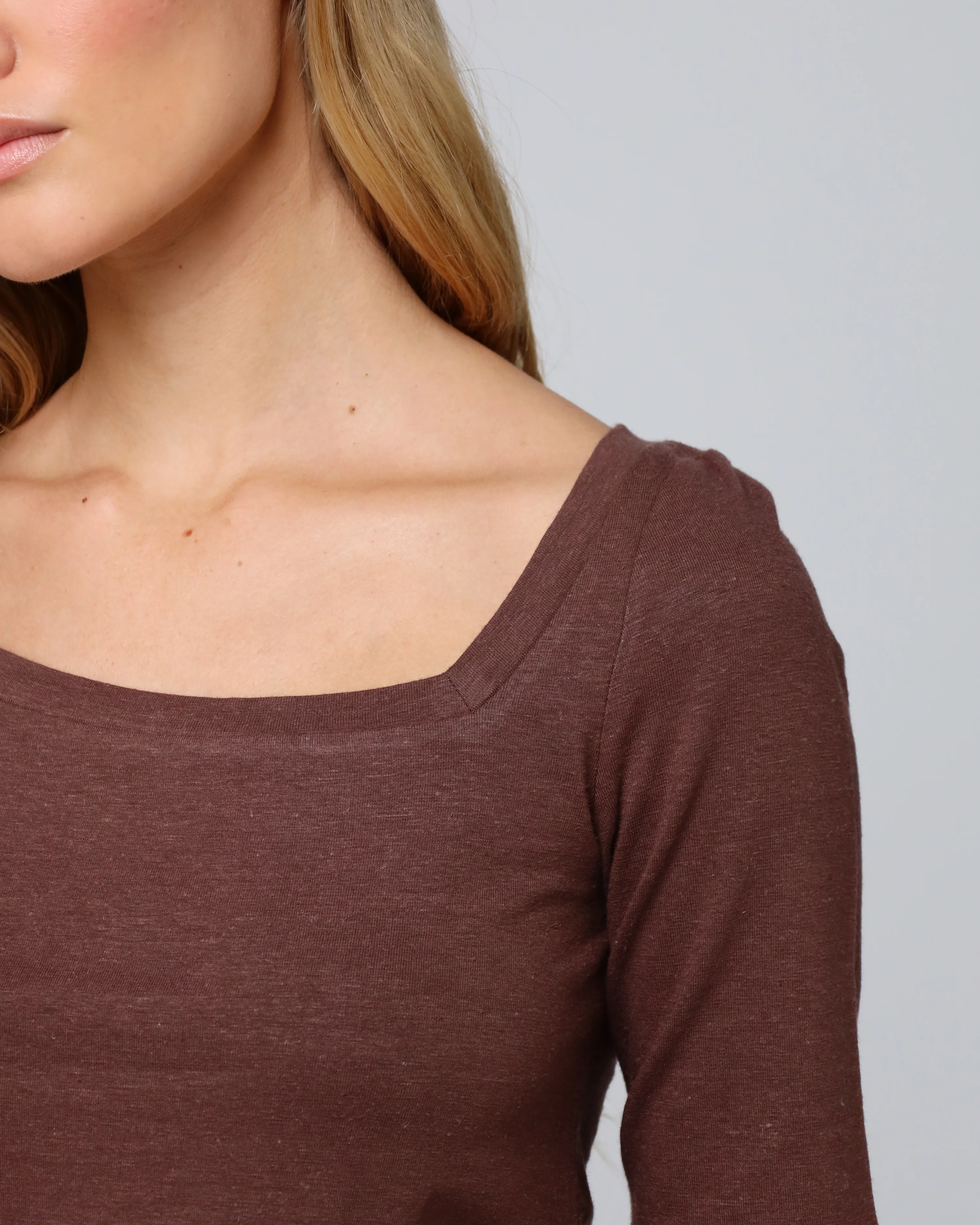 Hemp Essentials Asymmetrical Neckline Tee - Image 3