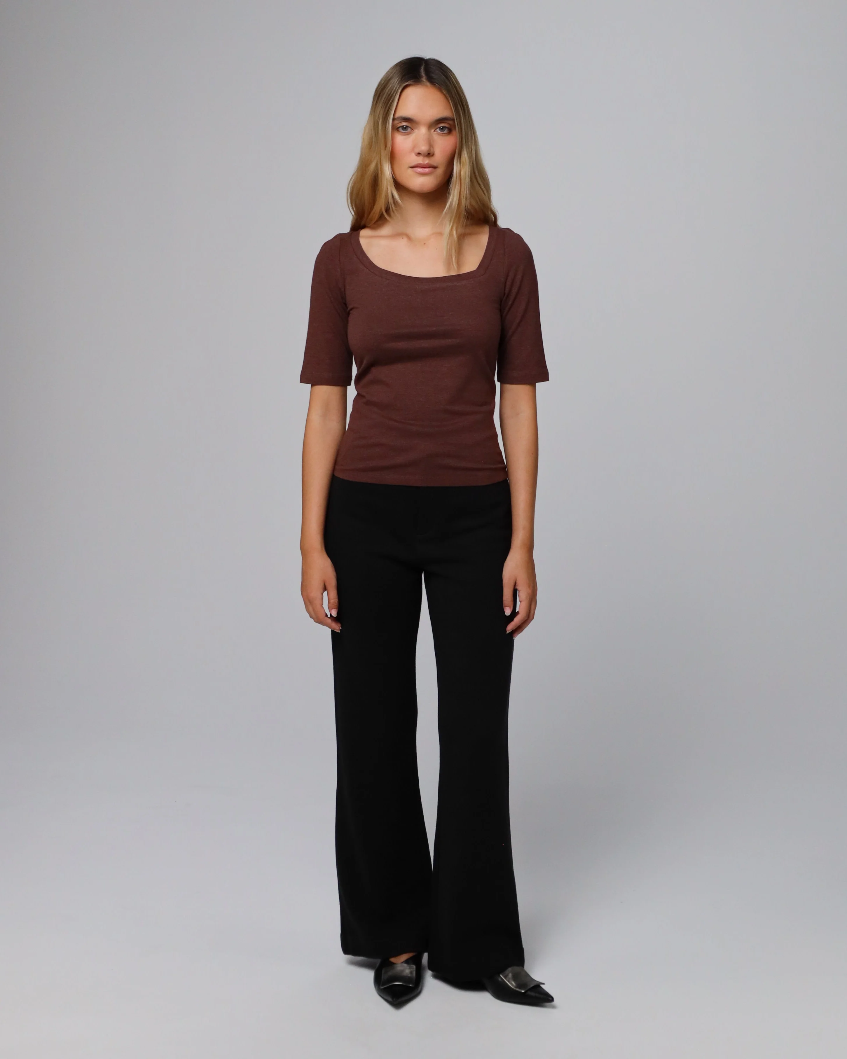 Hemp Essentials Asymmetrical Neckline Tee - Image 4