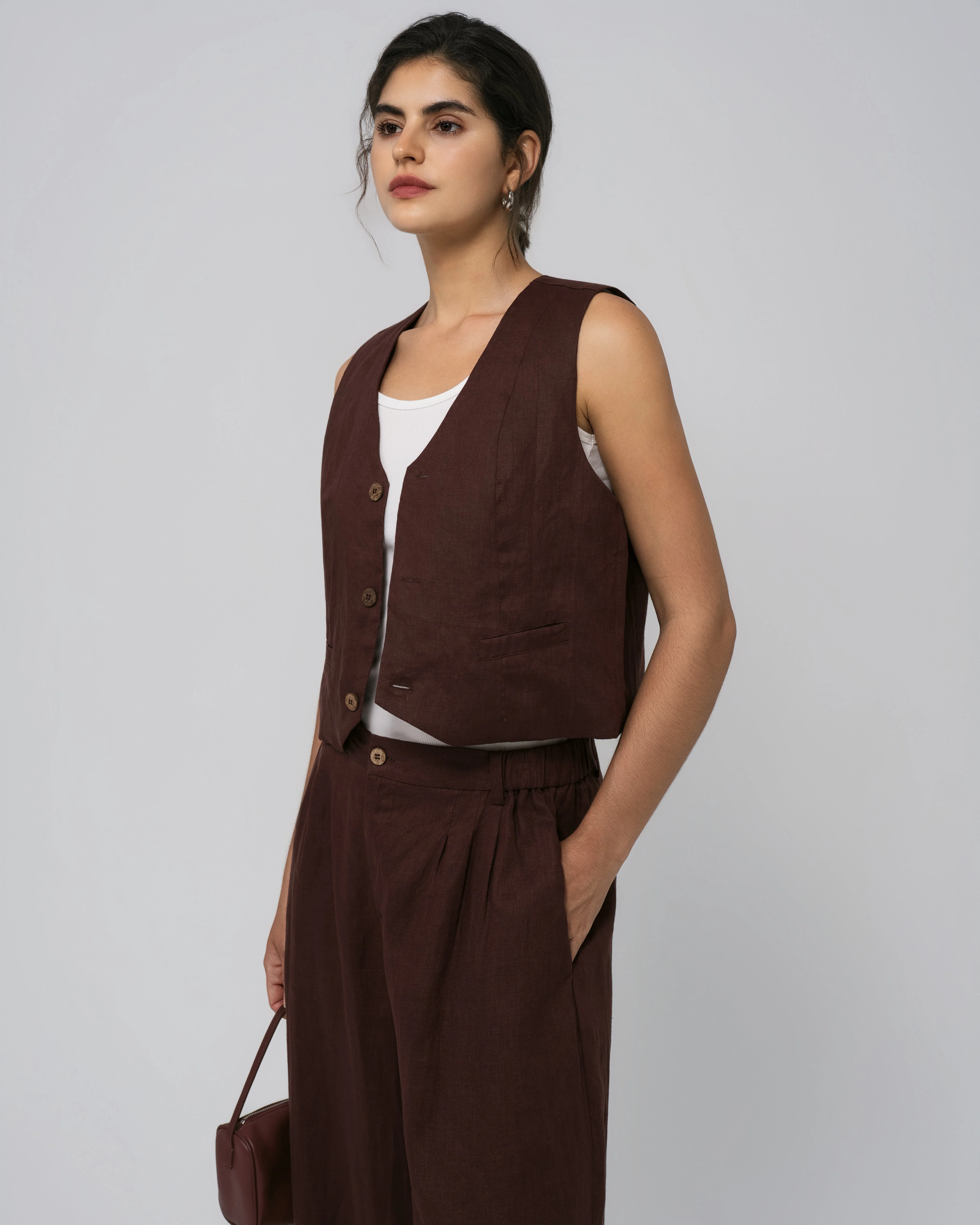Juana Hemp Tailored Vest - Image 5