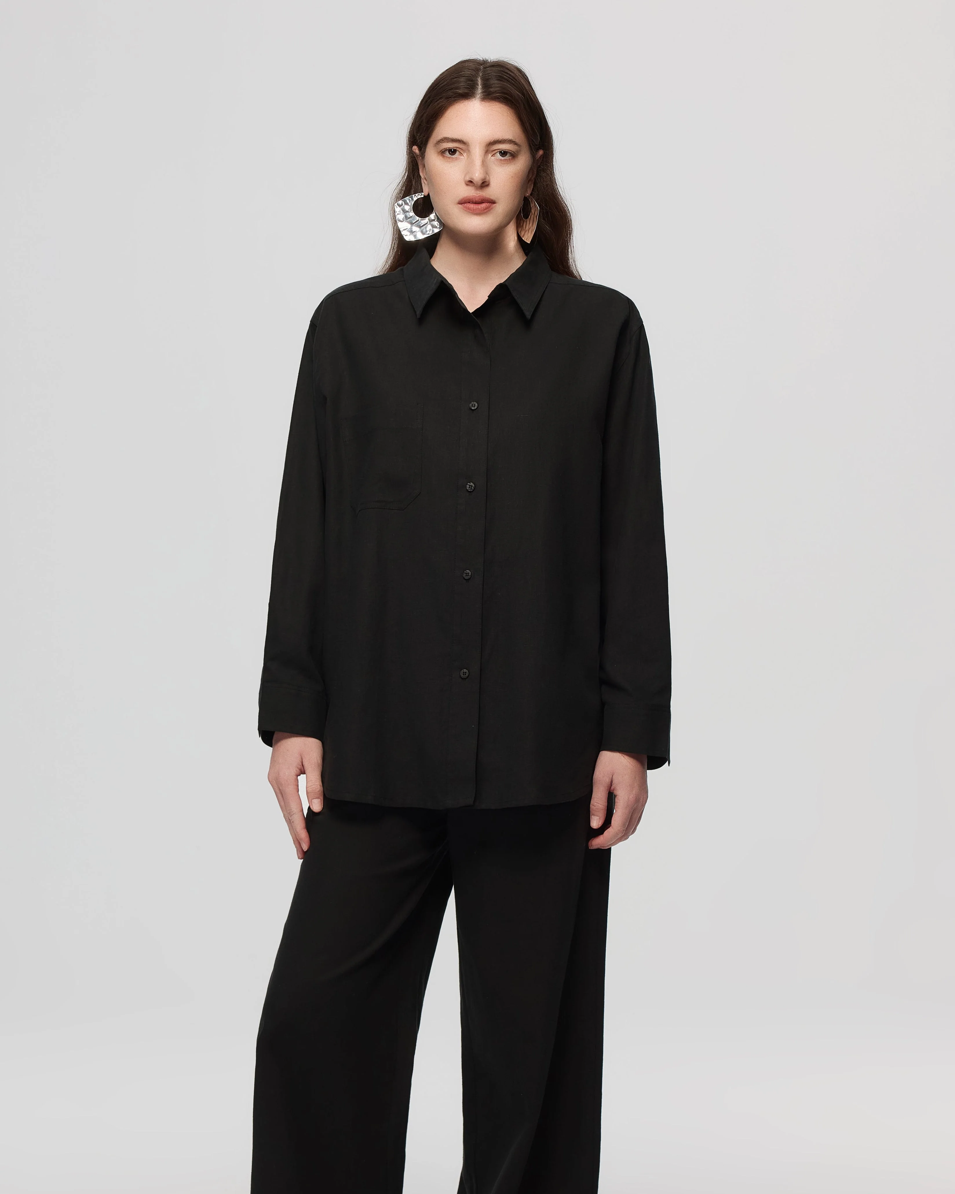 Lyricist Natural Oversized Shirt - Image 3