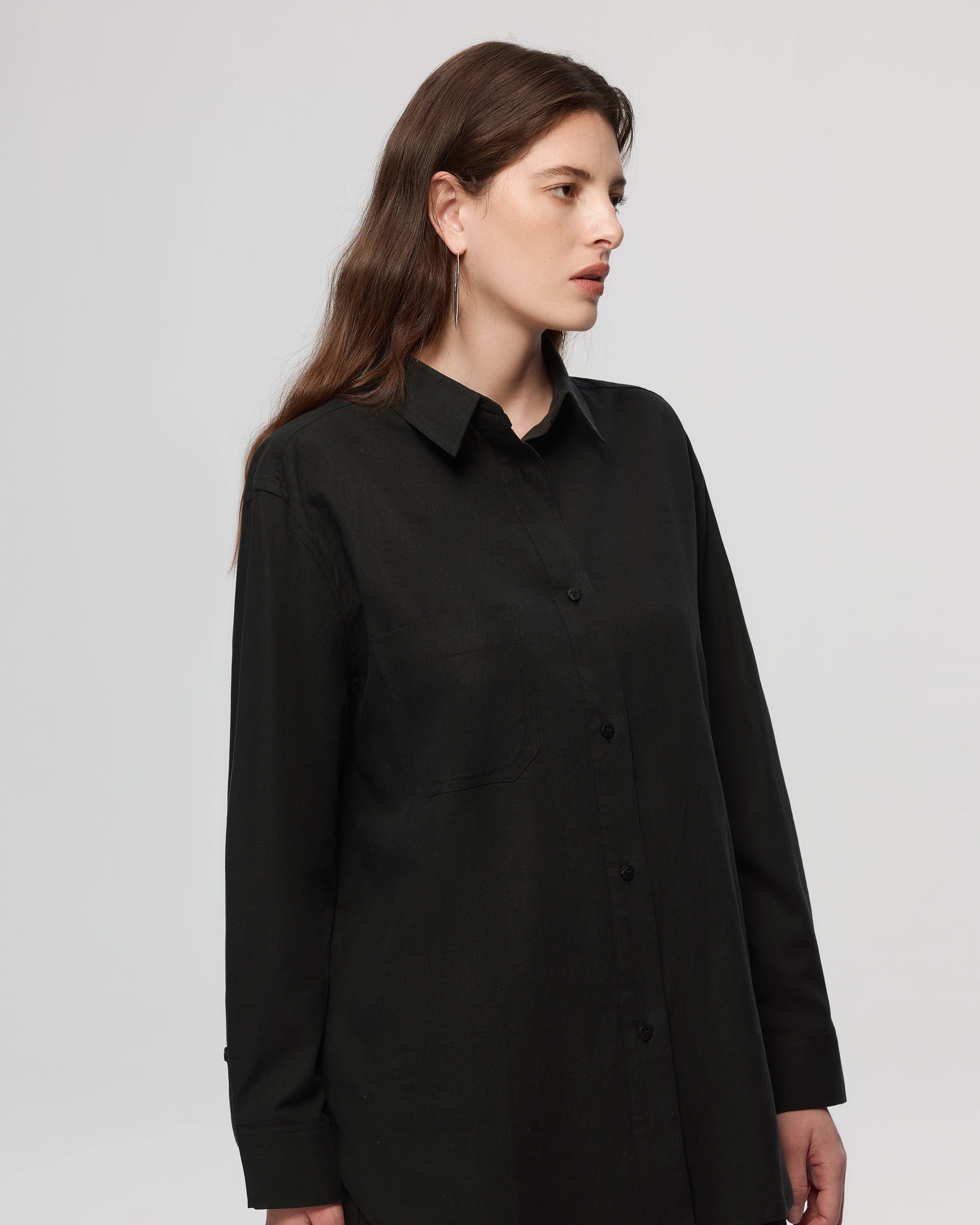 Lyricist Natural Oversized Shirt - Image 4